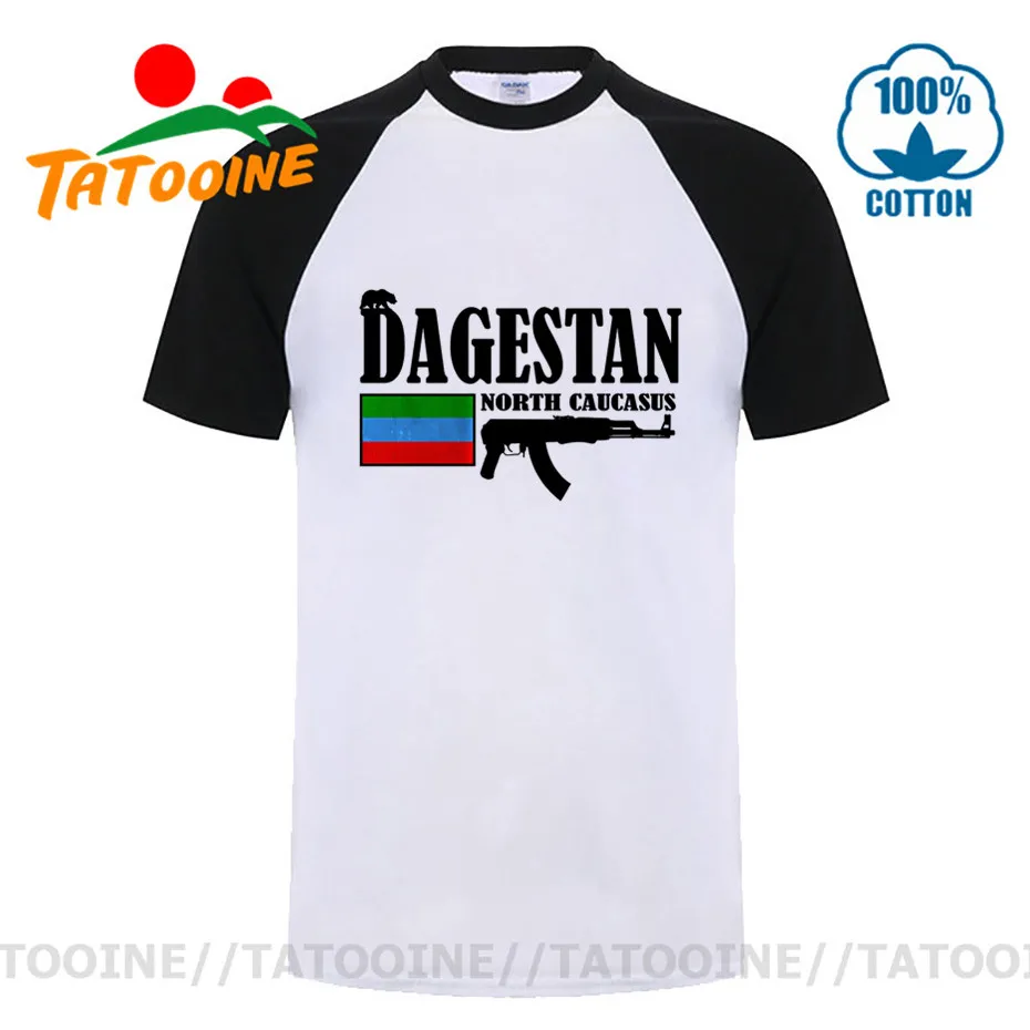 Tatooine North Caucasus Dagestan Fighter Men's T Shirt Short Sleeve Crewneck Cotton T-shirt for men 2020 Trend Fashion Tops Tees