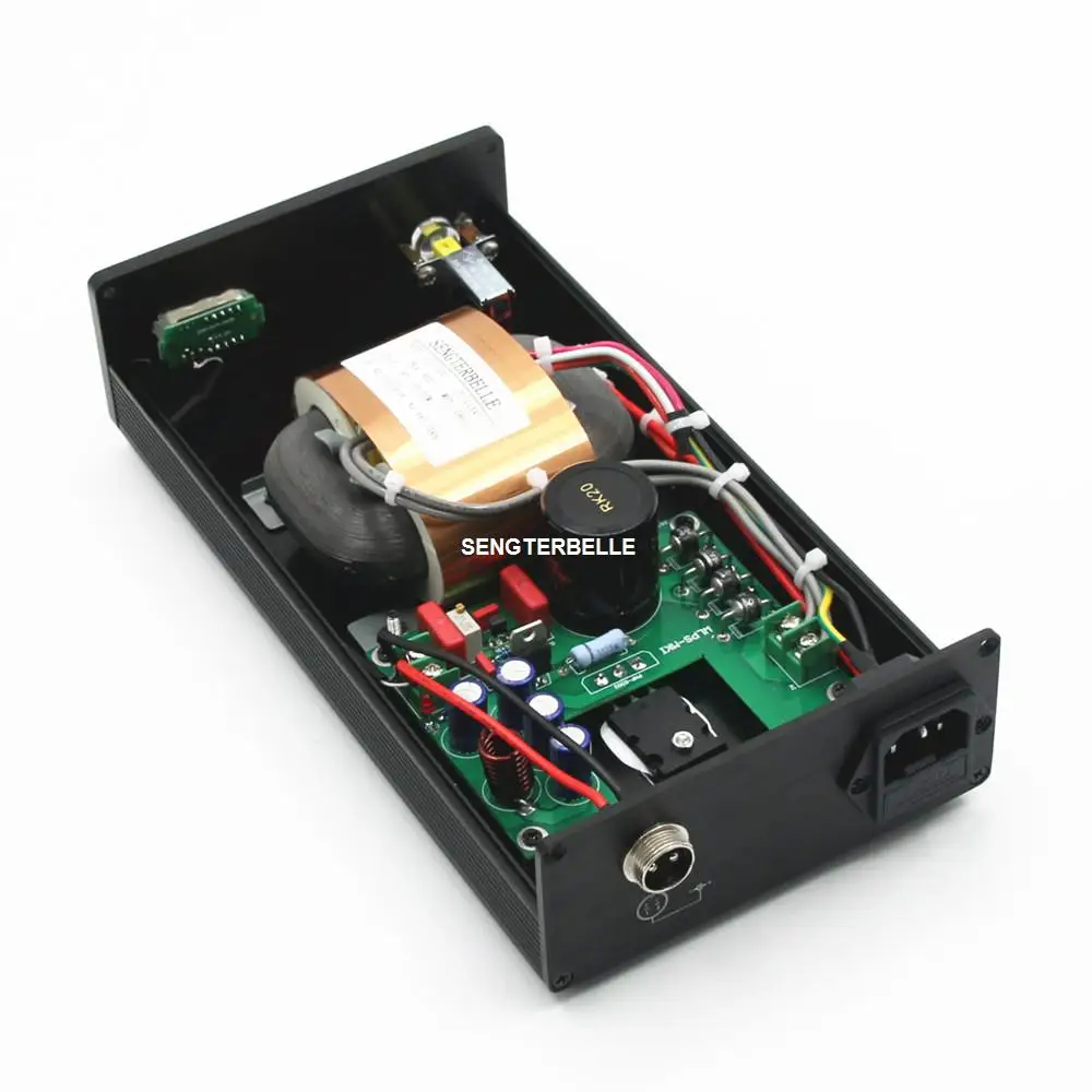 リニアHi-Fi電源,超低ノイズ,ディスプレイ付きオーディオ,65W, DC 12V,3a