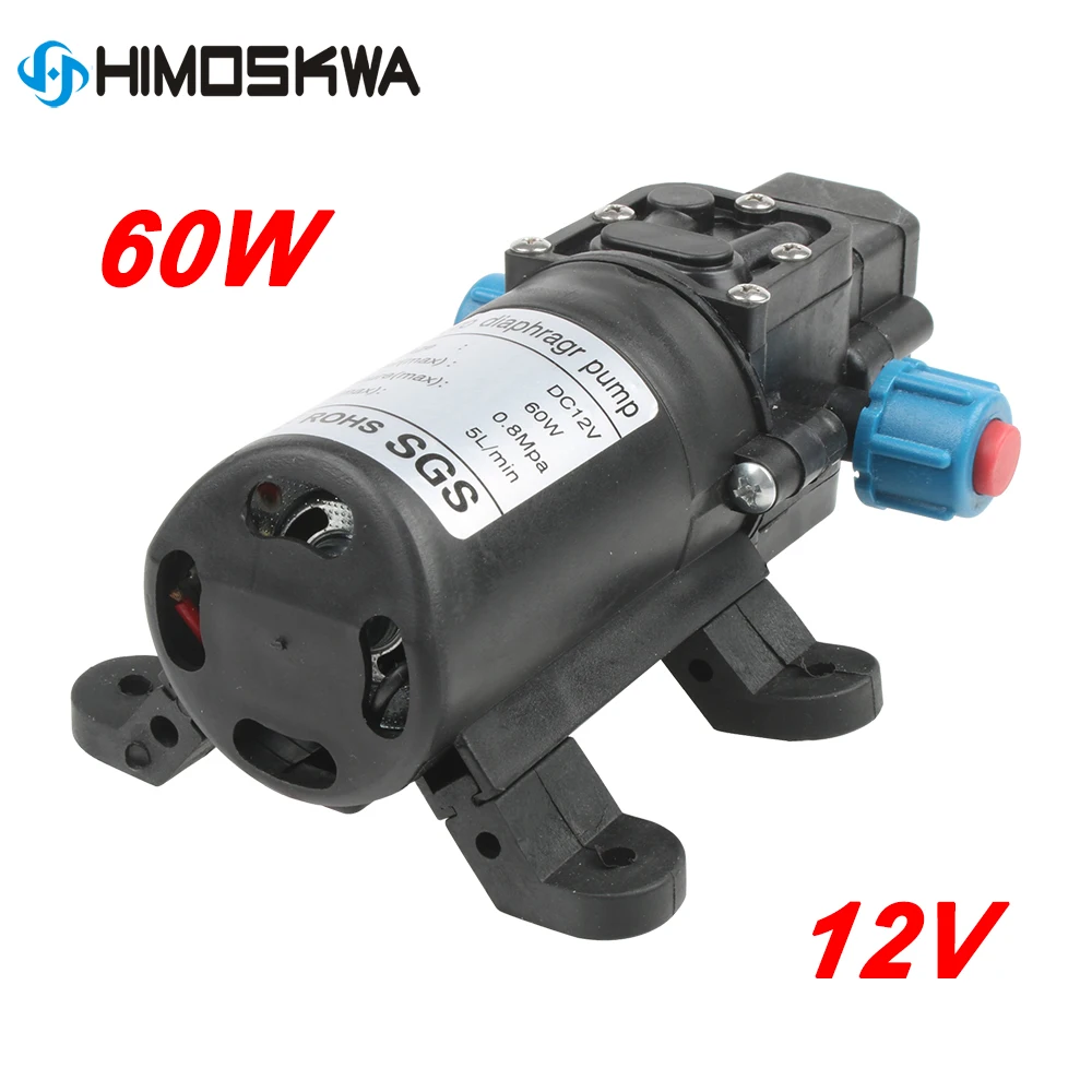 DC12V 60W diaphragm pump household self-priming pump spray watering cleaning pump