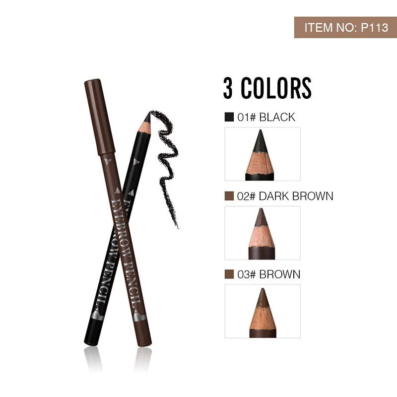 Hot Selling Menow P113 Eyebrow Pencil Wholesale Waterproof And Sweatproof Beginners  Easy to Wear Makeup Cosmetic Gift for Girl