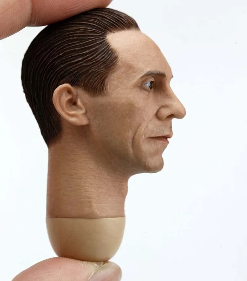 1/6 Scale WWII Germany Paul Joseph Goebbels Head Sculpt Minister Male Soldier Head Carved for 12in Action Figure Toy