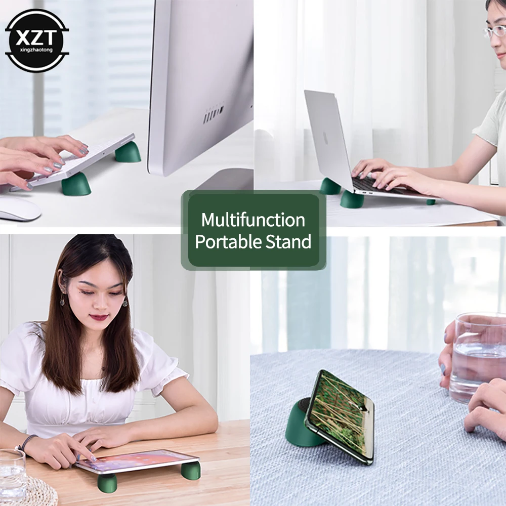 Suporte do portátil suporte de refrigeração magnético para macbook pro ar portátil ipad mini portátil dissipação calor skidproof almofada