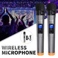 Universal UHF Wireless Professional Handheld Microphone with USB Receiver For Karaoke MIC For Church Performance Amplifier