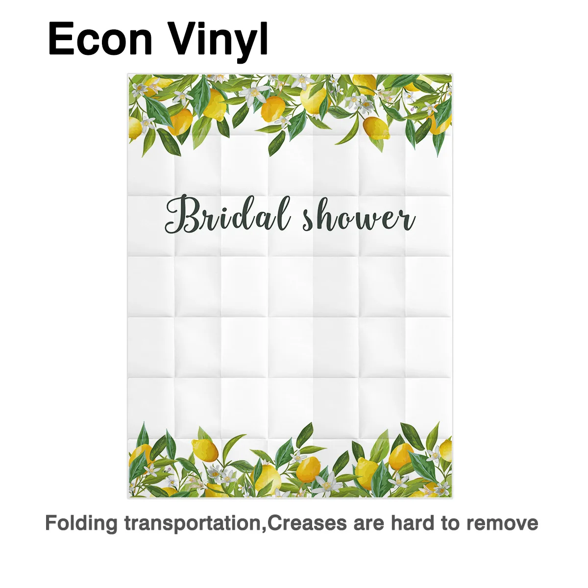 Allenjoy bridal shower event supplies Lemon leaves flower summer wedding vinly photophone adult party celebrate backdrop studio