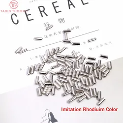(4179) 50PCS 9.5x4MM Silver color plated Brass and Rubber Stopper for Hat Pin Brooch pin Jewelry Findings Accessories Wholesale