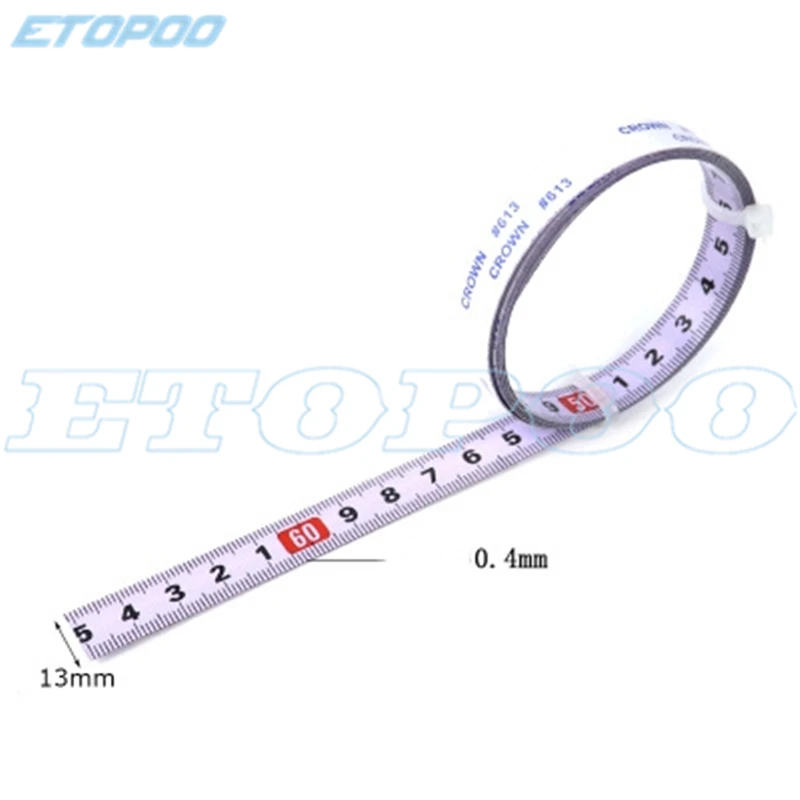 Metric Miter T-track Tape Measure 1M-6M Self Adhesive Stainless Steel Scale Ruler For Track Router Table Saw Carpenter Tools