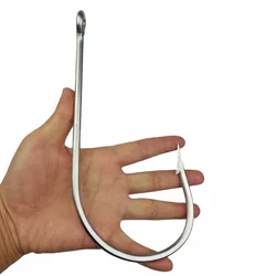 Stainless Steel Fishing Hook, Shark, Strong, Thick, Big Game Fish, Tuna Fishhook, Size 18/0