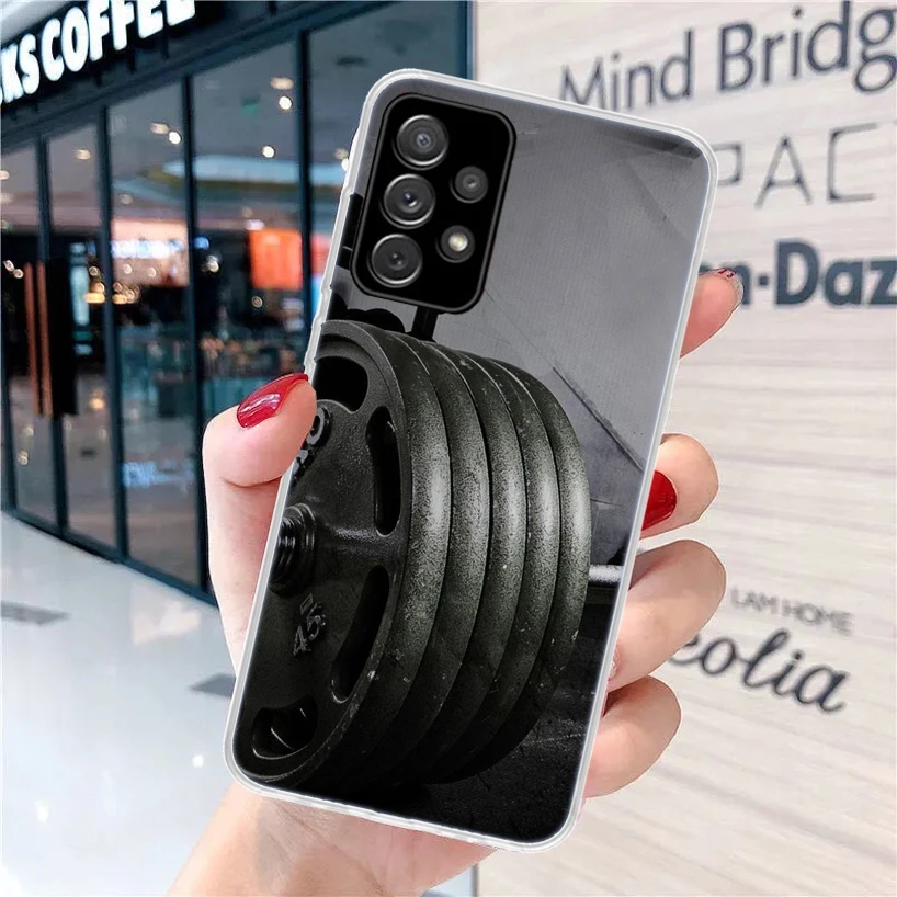 Bodybuilding Gym Fitness For Samsung Galaxy A15 A14 A13 A12 A55 A54 A53 A52 Phone Case A32 A35 A34 A33 A25 A24 A23 A22 A04S A03S