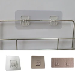 Ganchos de pared transparentes autoadhesivos, ganchos adhesivos para colgar en la puerta, accesorios de cocina y baño, 1 unidad