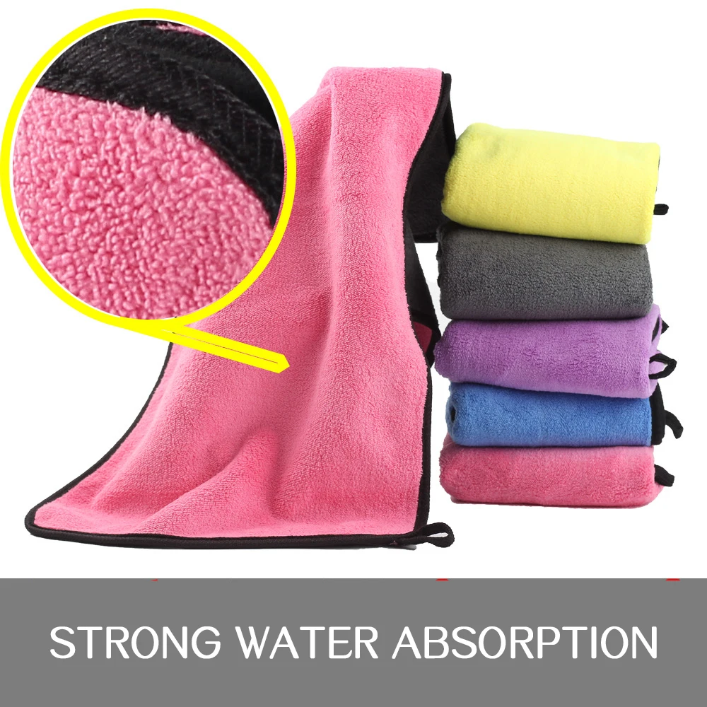 

New Pet Products Absorbent Towel Pet Thickened Double-layer Microfiber Coral Fleece Quick Drying Dog Cat Bath Towel Pet Towel