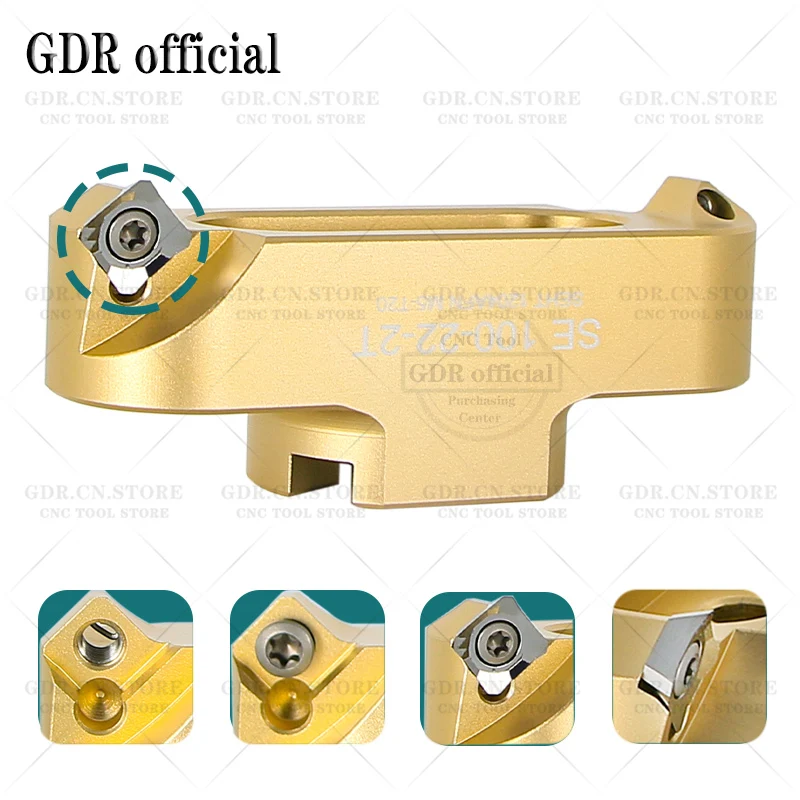 GDR AP SE Milling Cutters Tools 90° KM12 400R AP1604 Right-angle two-edged bridge type aluminum alloy milling cutter cutter head