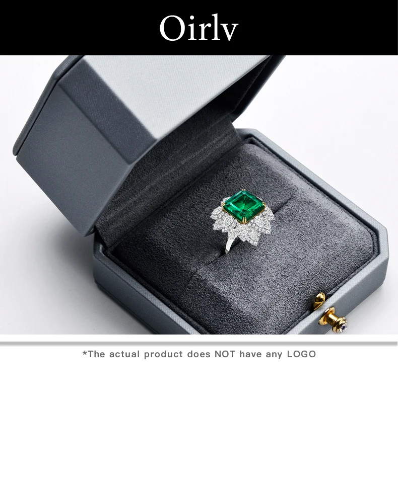 Oirlv Premium Leather Double Ring Couple Box for Wedding Ceremony Engagement Pendant Earrings Necklace Holder Jewelry Gift Box