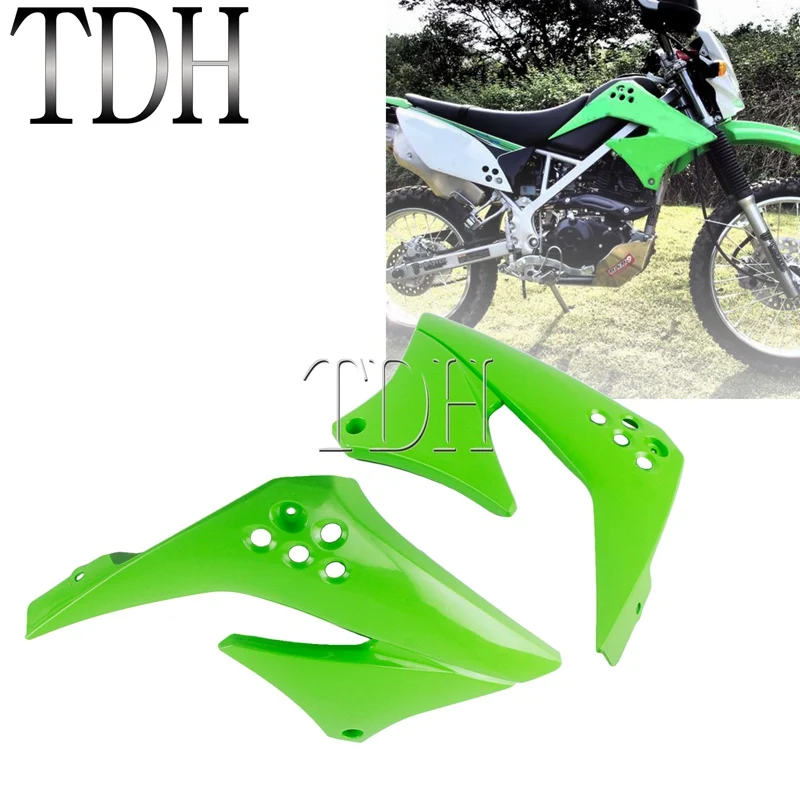 Off Road Green Radiator Shroud Gas Tank Side Guard Side Panel Frame Cover for Kawasaki KLX150 KLX 150 Fairing Protection