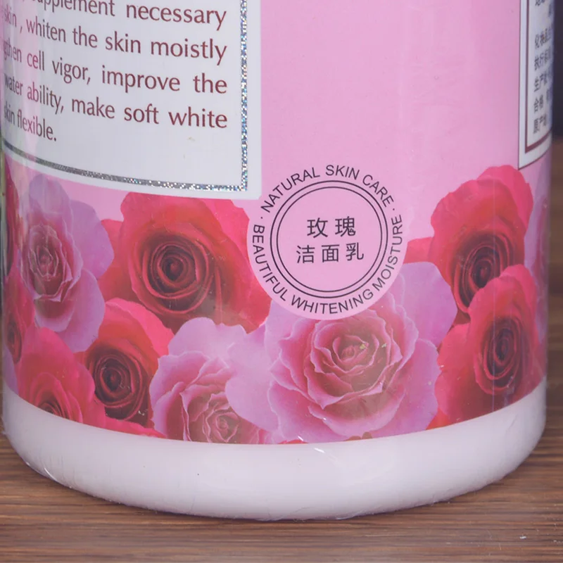 Facial Cleanser Rose Brightening Daily Face Cleanser Foam 750g Beauty Salon Big Bottle Facial Cleansing Gel Salon Equipment