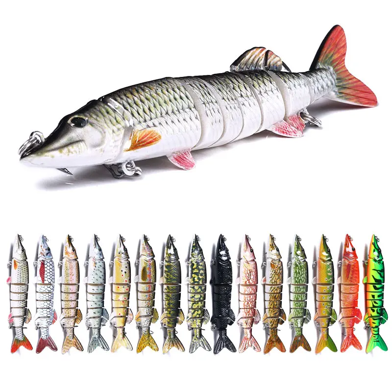 18g 67g  Sinking Wobblers 8 Segments Fishing Lures Multi Jointed Swimbait Hard Bait Fishing Tackle For Bass Isca Crankbait