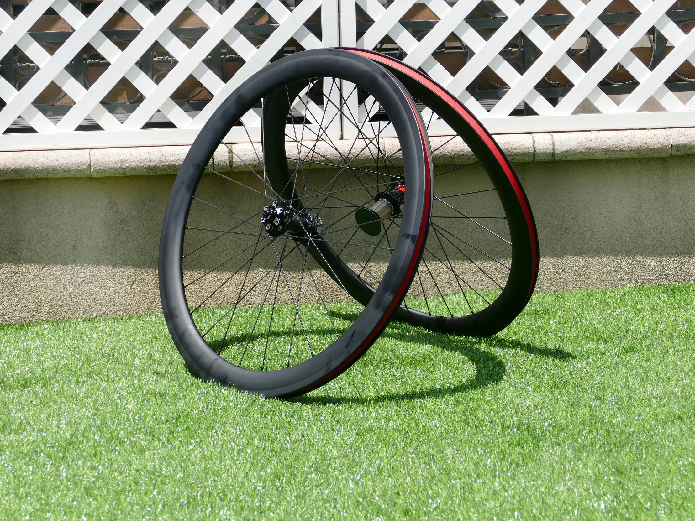 Ultra Light Clincher Wheel 50mm Full Carbon Road Cyclocross Bike Wheelset for Disc Brake Thru Axle Front 110*12mm  Rear 148*12mm