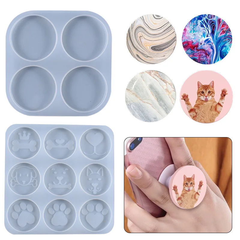 Mobile Phone Bracket Silicone Mold DIY Phone Stand Epoxy Resin Mould Handmade For Universal Phone Holder