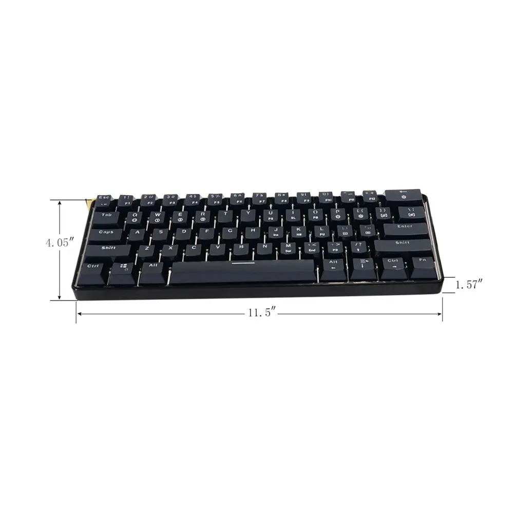 SKYLOONG GK61 미니 휴대용 60% 게이머 광학 키보드 무선 블루투스 RGB 백라이트 게임용 키보드 SK61 데스크탑 iPad 용 썸네일 5