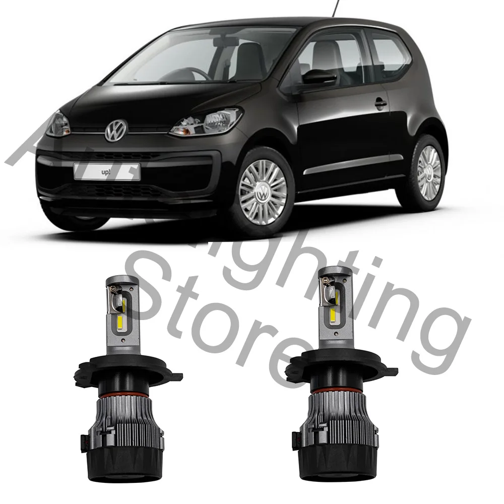 50W 8000lm wysoka dioda LED dużej mocy reflektor wysoki niski Hi reflektor z wiązką światła żarówki H4 dla VW Up! Beetle POLO 6R 6C Skoda Citigo 12-19