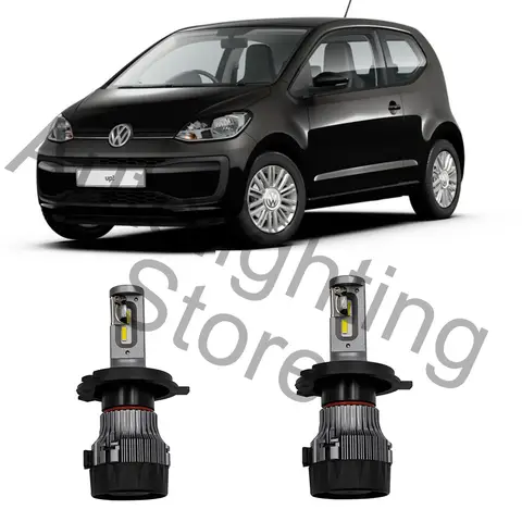50W 8000LM High Power LED Headlight High Low Hi Lo Beam Headlight H4 Bulbs For VW Up! Beetle POLO 6R 6C Skoda Citigo 12-19