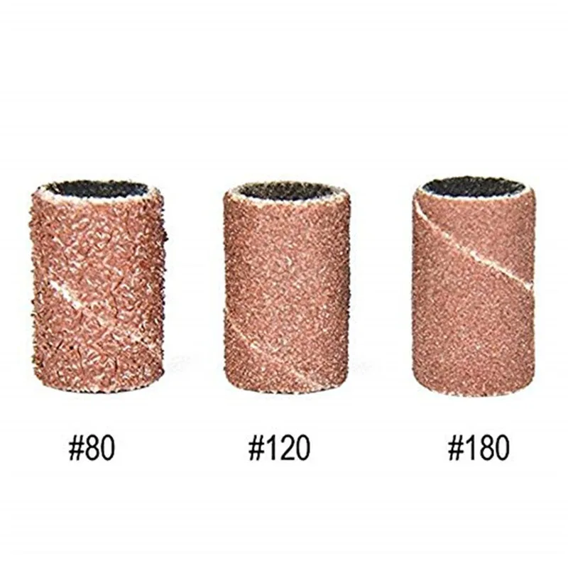 Bandes abrasives pour ponceuse à ongles électrique, 80 #120 #180 #, accessoires pour enlever le vernis acrylique et le Gel UV