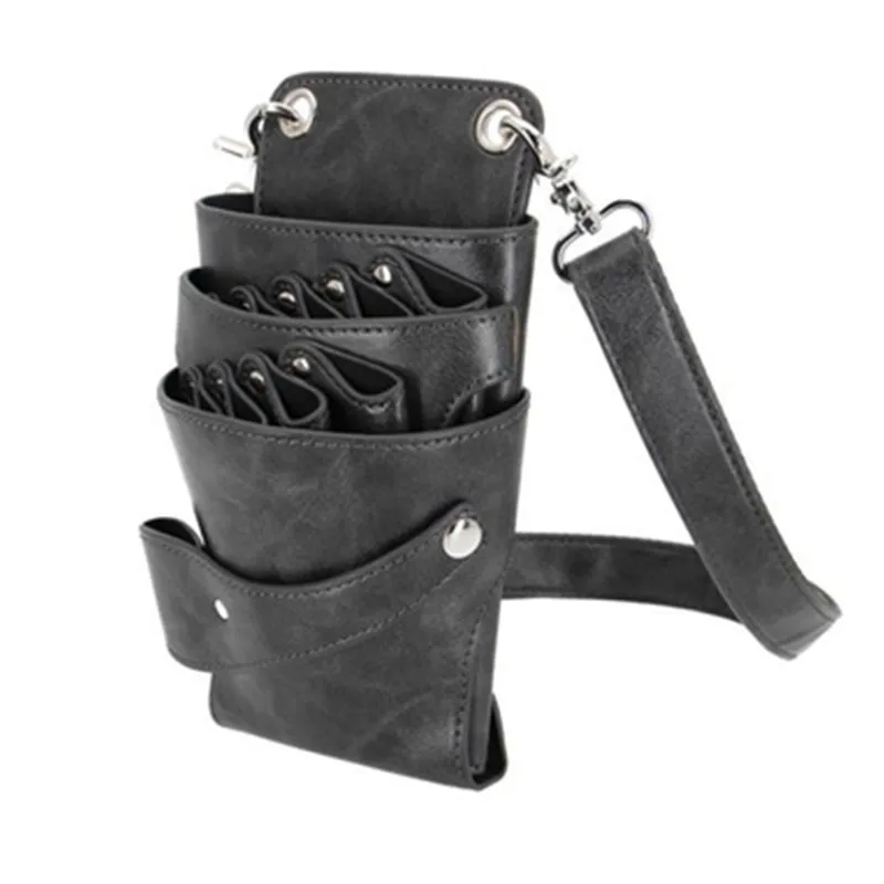 Professionelle 8-Taschen-Tasche für Salon, Friseur, Haarscheren, Scheren, Clips, Friseur-Holster, Beutel, Halter, Gürtel – Detail 2