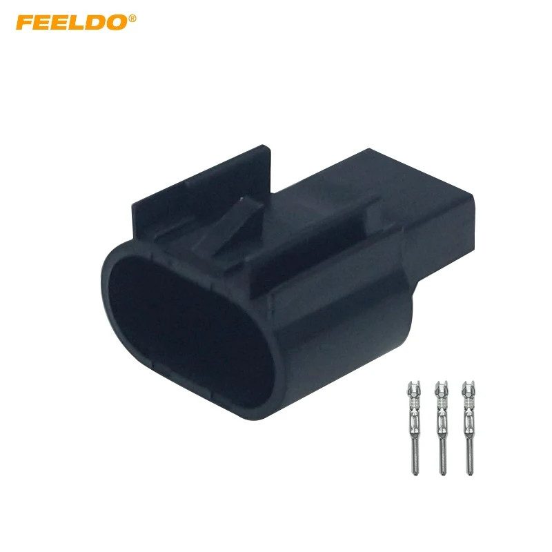 

FEELDO 1set Auto Motorcycle H13-11 HID LED Bulb DIY Quick Adapter Car Light Connector Terminals Plug #HQ6154