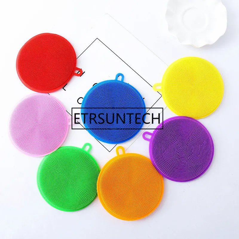 

300pcs Silicone Dish Washing Cleaning Bowl Dish Pot Pan Wash Cleaning Brushes Cleaner Sponges Kitchen Tool