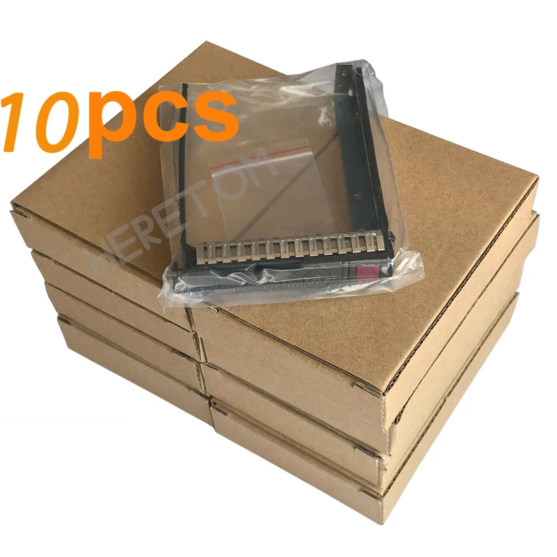 

10PCS 2.5'' SAS SATA HDD Caddy Bracket 651687-001 for HP G8 Gen9 DL380 DL360 DL160 DL385 Gen8 G9 Hard Drive Server Tray