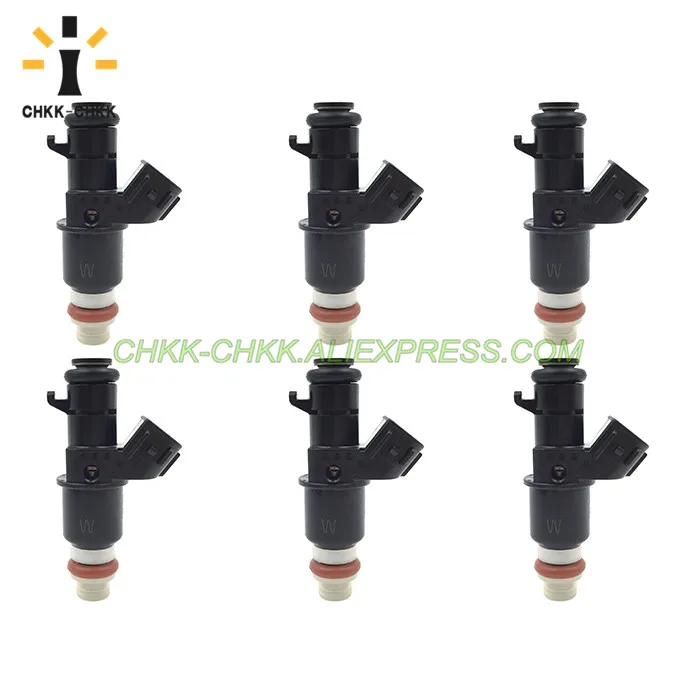 CHKK-CHKK 6x 16450-RCA-A01 fuel injector for Honda ACURA MDX 3.5L 2003~2006 TL 3.2L 2004~2008 V6 16450RCAA01