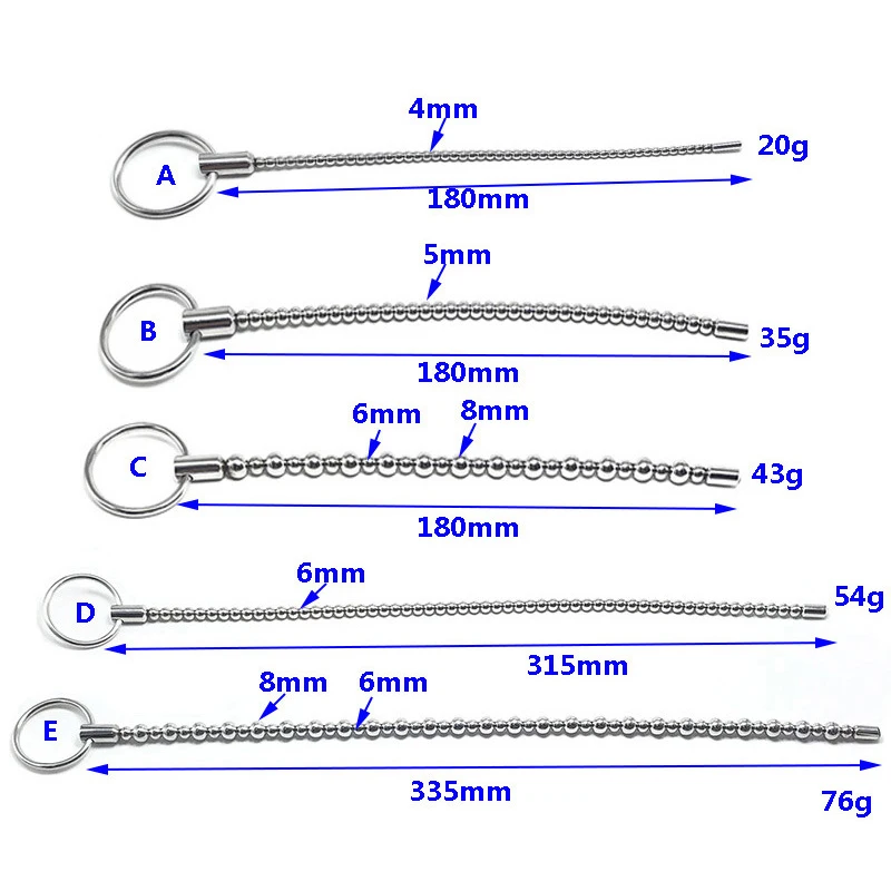 Catéter uretral de acero inoxidable para hombres Gay, dilatador de Metal con sonido uretral, estimulación ocular de caballo, juguetes sexuales para