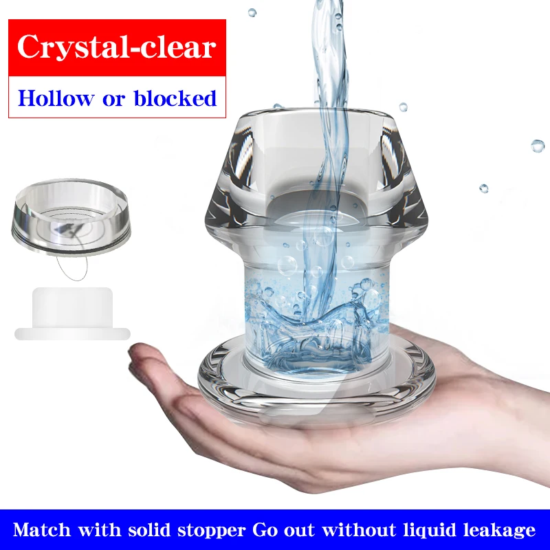 5 أحجام قابس شرجي مجوف مع سدادة مطابقة حقنة شرجية متوسع شرجي بمقبس للمهبل والشرجي توسع SM ألعاب جنسية للنساء #2