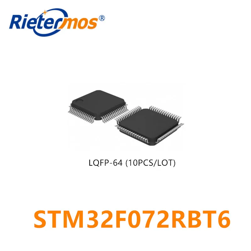 10 قطعة STM32F072RBT6 32F072RB STM32F072RB جديدة ومبتكرة