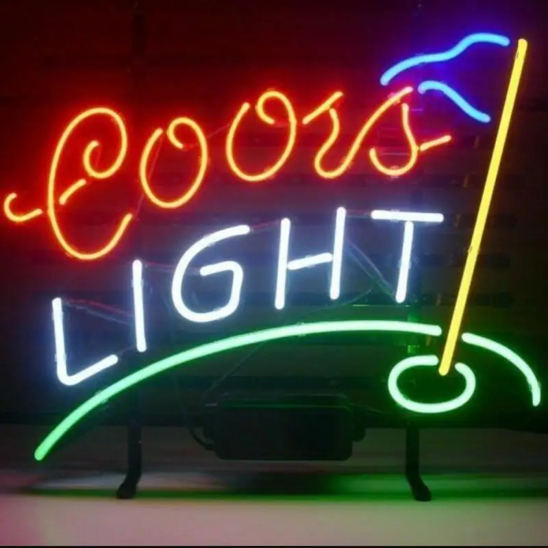 Custom Coors Open  Glass Neon Light Sign Beer Bar