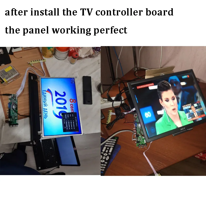 Imagem -05 - Jogo Remoto da Placa do Controlador do Sinal Digital Dvb 40pin Vga Avoirdupois Diodo Emissor de Luz Tevê Lvds Usb Hdmi 1366x768 N140bge-l33 14