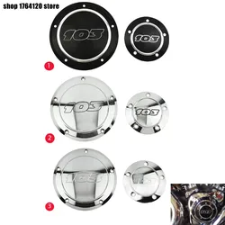 Motorcycle 103 Derby Cover Timer Timing Cover 2pcs Aluminum For Harley Dyna 1999-2017 FLSTF Fat Boy 2001-2013 Softail Touring