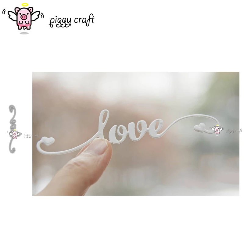 Piggy Craft Metal Cutting Dies, Cut Die Mold, Love Letter, Coussins Strip, Scrapbook Paper Craft, Knife Mould Blade, Punch Stencils