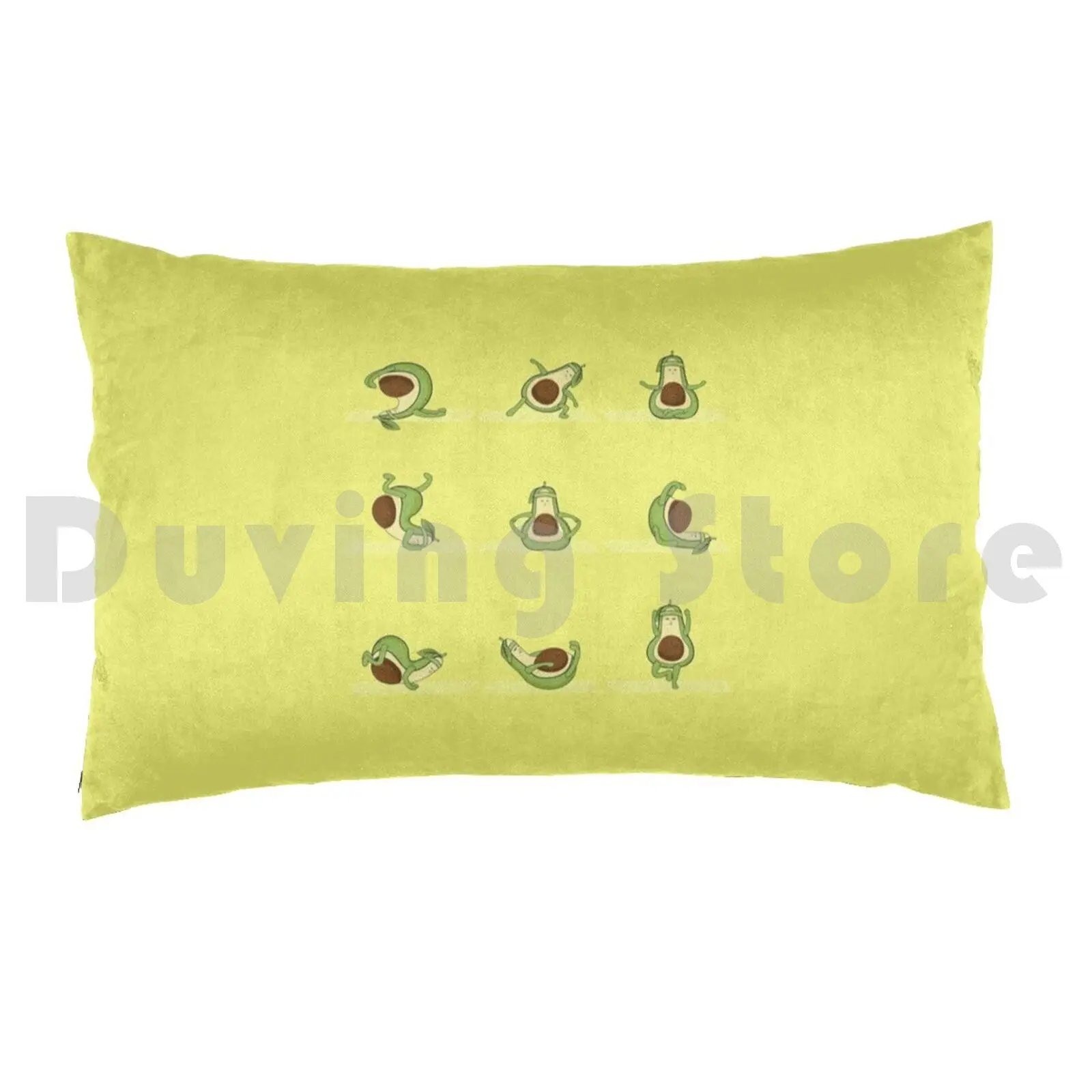 Avocado YogaPillow case Avocado Yoga Avocado Yoga Cute Avocado Funny Avocado Funny Fruit Vegan Design