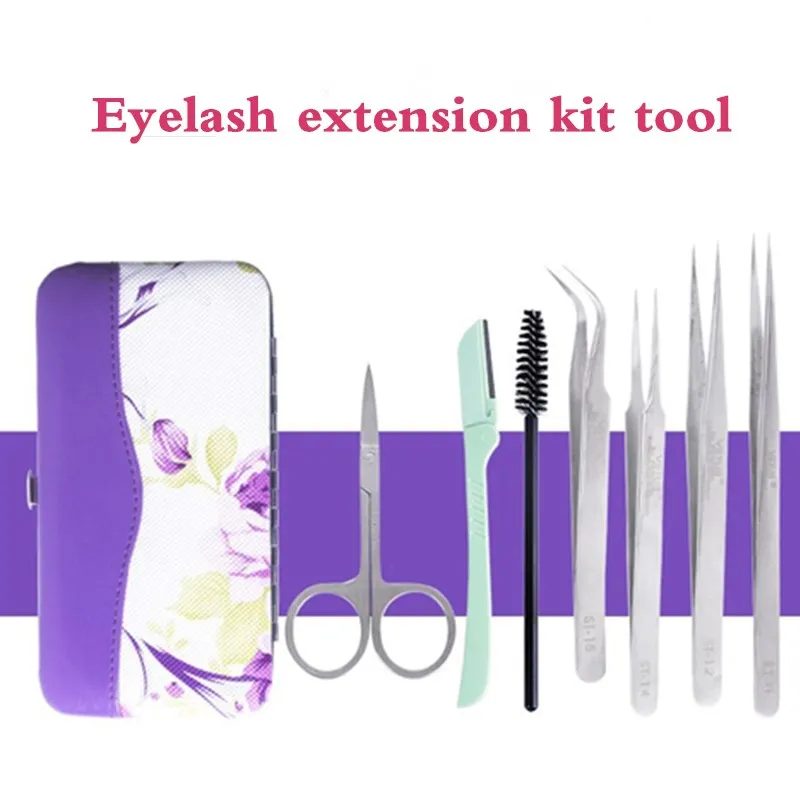 

Collection Tweezers storage box Eyelash extension tool Eyelashes Case Cosmetic Box For Tweezer Scissors Eyebrow Scraper Kit