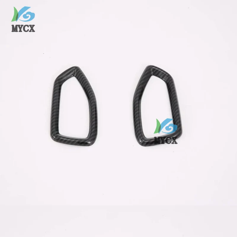 

Внутренняя передняя консоль автомобиля, приборная панель, левый и правый воздуховыпускной отверстие кондиционера, накладка на рамку для Hyundai Santa Fe IX45 4TH 2019 2020