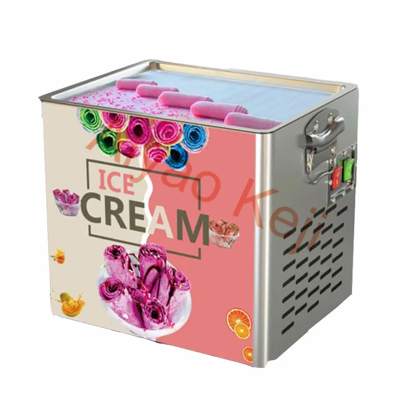 Fried Ice Cream Yogurt Roll Machine For Commercial And Home Cooking Thai Stir Fry Ice Cream Tools Roll Machine Kitchen