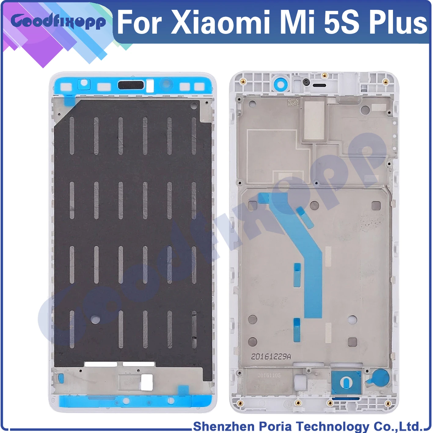 AAA Frame For Xiaomi Mi 5S Plus 2016070 Media Case Front Frame Screen Frame Middle Bezel Frame For Xiaomi Mi5S Plus Frame