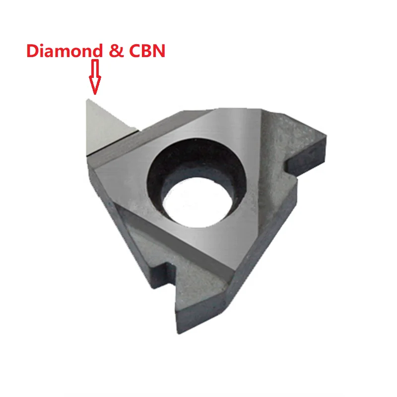 Diamond PCD internal external threaded cutter insert threading tool CBN carbide turning lathe cutter 16ER IR AG60 A55 22IR 22ER