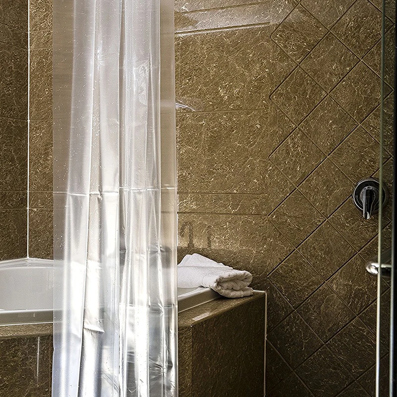 180*180cm PEVA Transparent Shower Curtain Waterproof Anti-mould Shower Curtain Bathroom Curtains