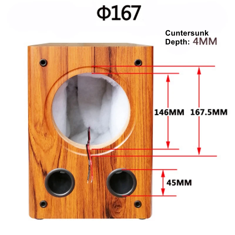 

IWISTAO Full Range Speaker Empty Cabinet for 6.5 inch Passive Speaker Enclosure Wood 15mm High Density MDF Board Volume 16L DIY