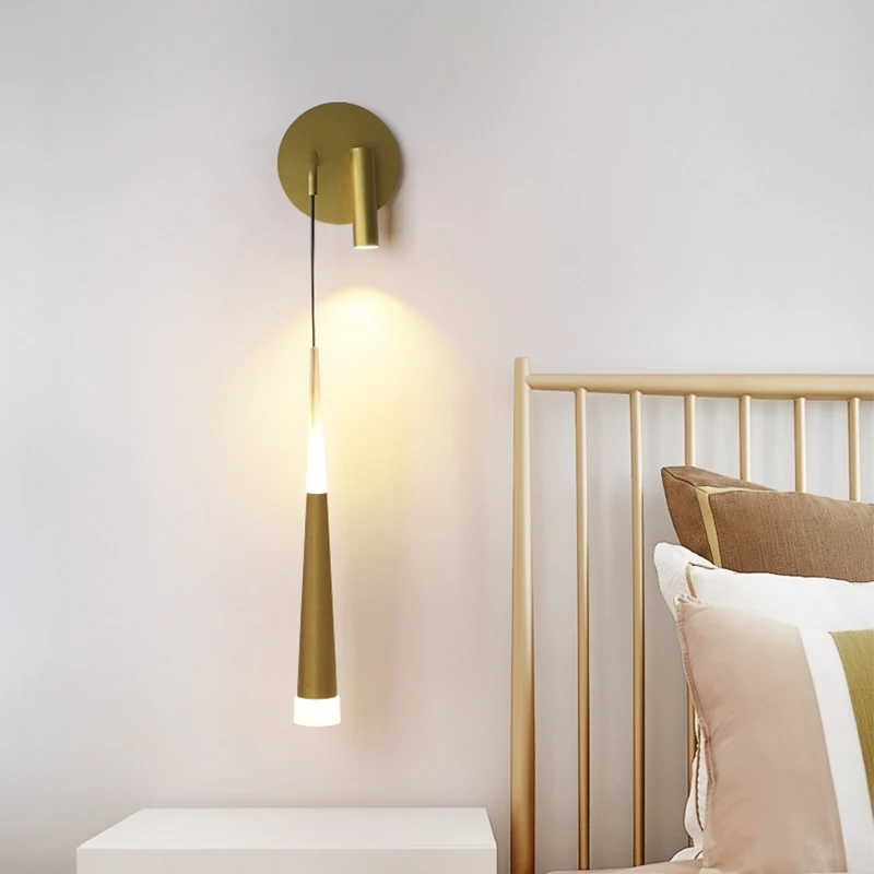 

ASANZUO LED Wall lamp with spotlight for living room background wall lamps Modern LED lighting bedroom bedside lamp