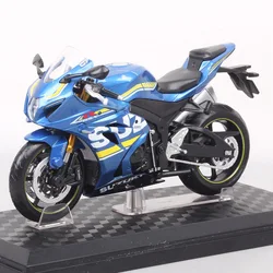 Sports Racing Motorcycle Model for Kids, Suzuki GSX-R1000 Diecasts, Veículos De Brinquedo, Moto Bikes, Replica Gift Stand, Escala 1:12, 2018