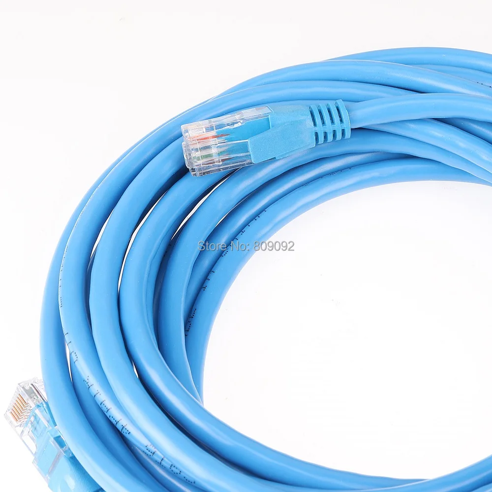 High Speed Blue CAT 6E 8pin full copper Ethernet Network Cable 8P8C RJ45 Patch LAN Cord for PC Laptop Router DSL Modem