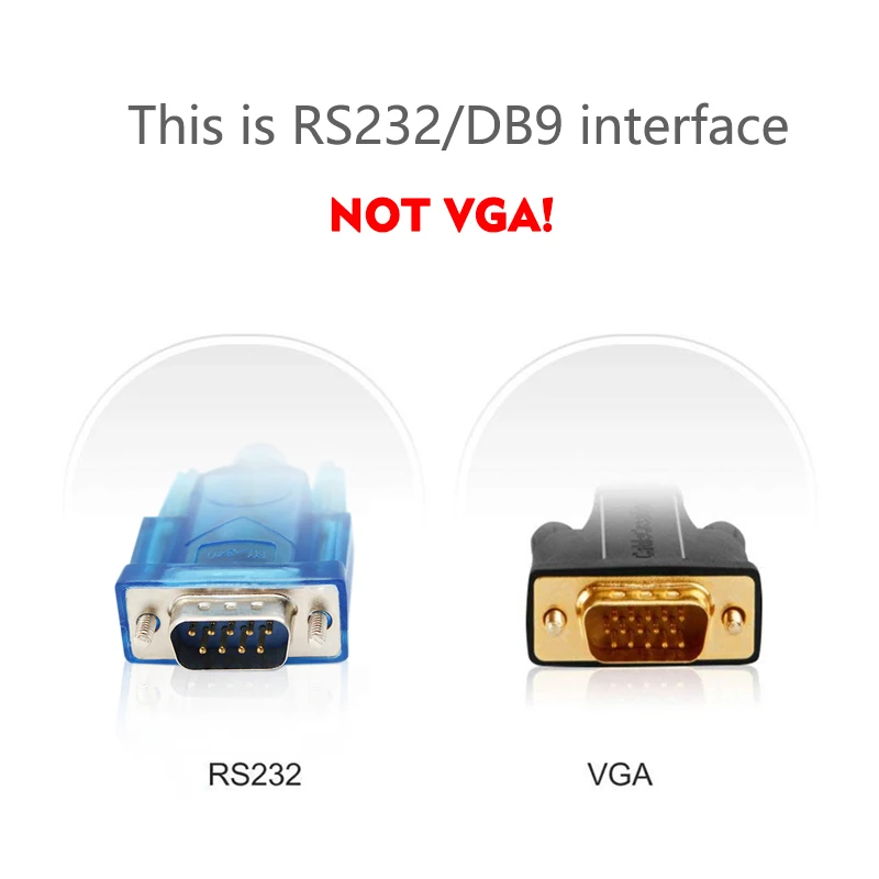 USB to Serial Adapter USB to RS-232 Male (9-pin) DB9 Serial Cable, Prolific Chipset, Windows 10/8.1/8/7, Mac OS X 10.6 and Above