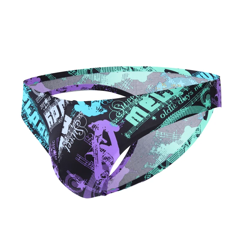 Ropa interior Sexy Gay sin costuras para hombre, calzoncillos con estampado de flores, bolsa con bulto, suspensorio de cintura baja, transpirable